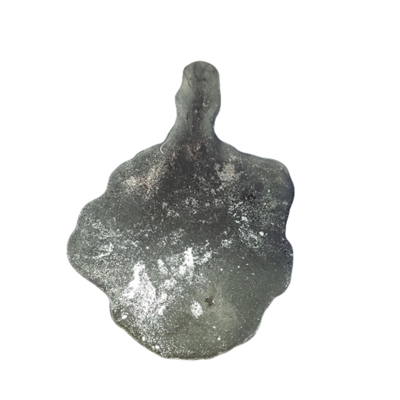 Hand Made Skeleton Hand Middle Finger (silver/black) Trinket Tray - Picture 2 of 3